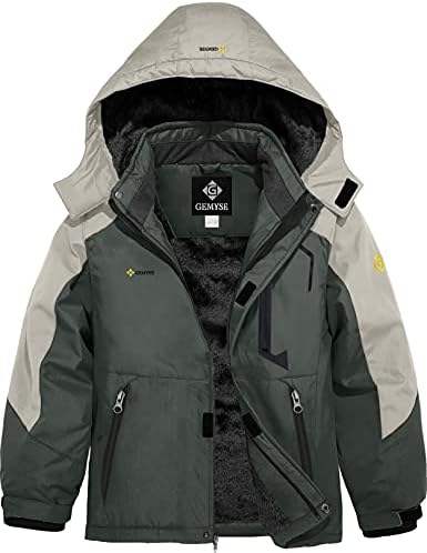 GEMYSE Boys Waterproof Ski Snow Jacket
