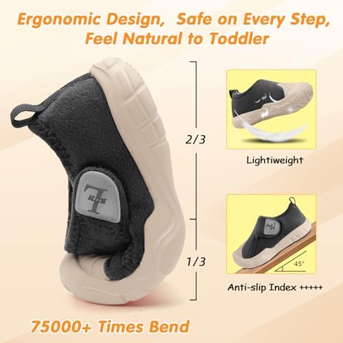 Stylish Soft Toddler Slippers Anti-slip Long-lasting Durable EVA Sole