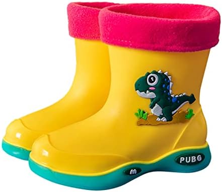 Toddler Dinosaur Rain Boots Waterproof Winter Shoes for Kids