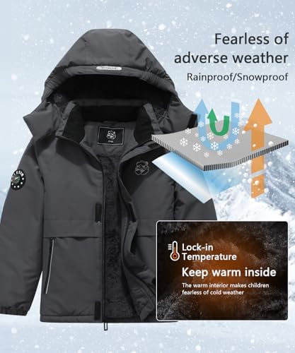 Kids Waterproof Ski Jacket for Boys