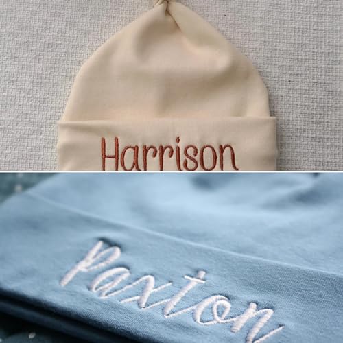 Personalized Embroidered Baby Cap Newborn Gifts for Boys Girls
