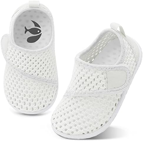 shopUAL Toddler Water Shoes Quick Dry Non-Slip Posey Design