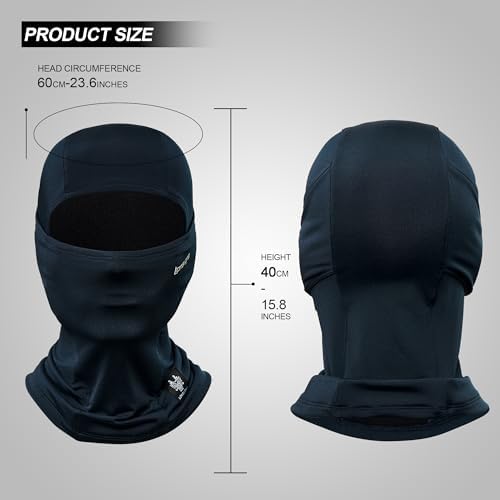 LONGLONG Balaclava Ski Mask Double-Layer Full Face Mask for Skiing Snowboarding