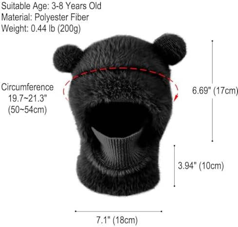 Winter Ski Mask Balaclava for Kids Windproof Warm Face Cover