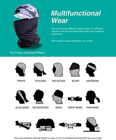 KAWAKARPO Face Mask Dust UV Protection Reusable Neck Gaiter