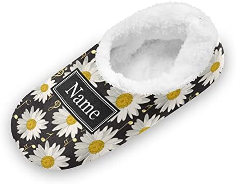 Personalized Daisy Musical Note Kids Slippers