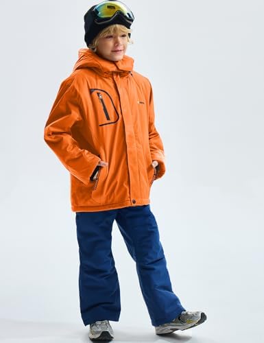 Waterproof Ski Jacket Boys - Fleece Windproof Durable