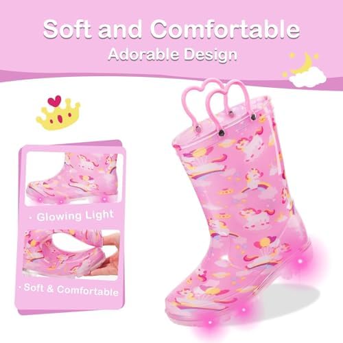BrightEYES Toddler Kids Rain Boots