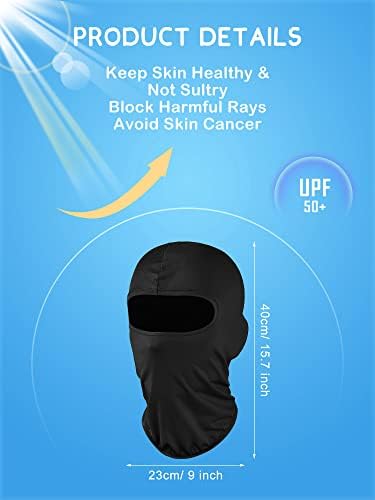 12-Piece Full Face Ski Mask for Men and Women UV Protection
