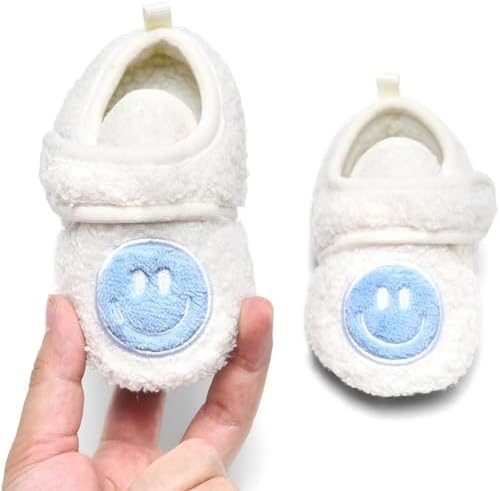 Smiley Face Toddler Slippers