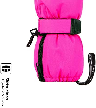 HIGHCAMP Winter Snow Mitten Gloves for Kids