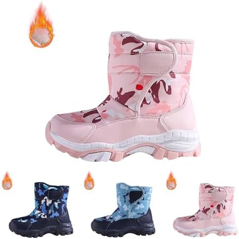 Girls Boys Warm Anti-Slip Winter Boots