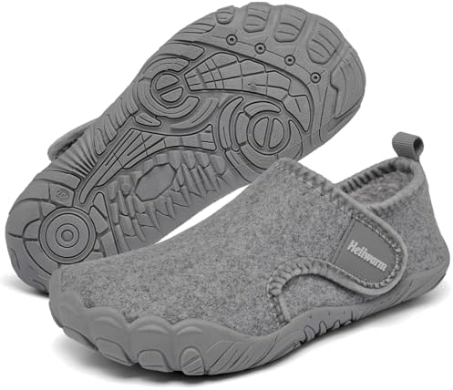 Heiiwarm Kids Winter Slippers Cozy Soft Warm
