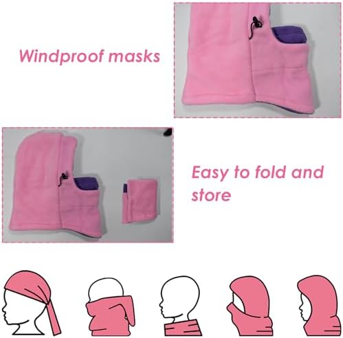 Kids Winter Windproof Hat Unisex - Insulated balaclava for winter days