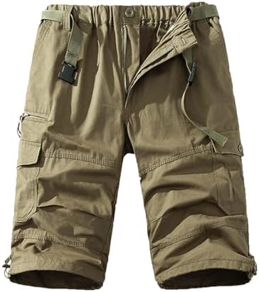 Mens Durable Cargo Shorts for Hiking and Fishing
