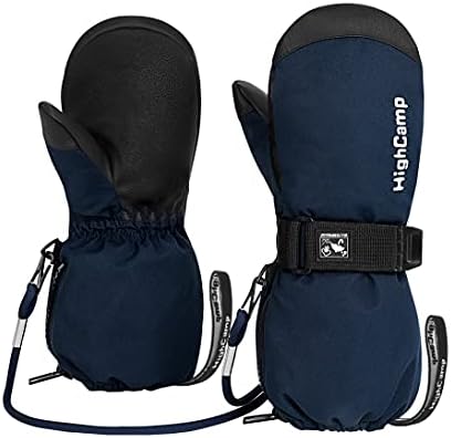 HIGHCAMP Kids WaterproofWinter Ski Mittens