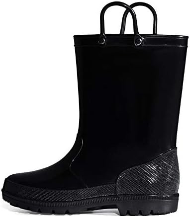 K KomForme Kids Waterproof rain boots for safe outdoor play