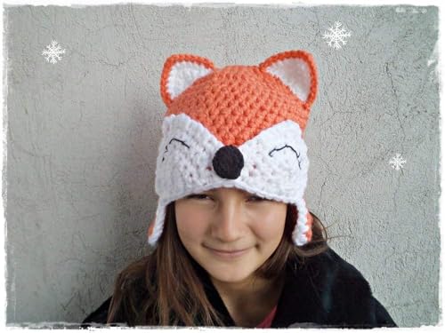 Handmade Crochet Baby Fox Hat