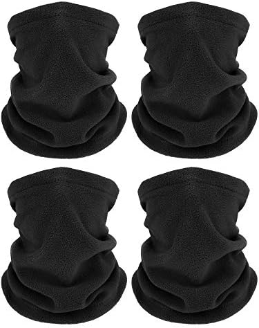 4 Winter Neck Gaiters Fleece Face Coverings