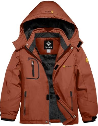 GEMYSE Boys SkiBindings Fleece Jacket