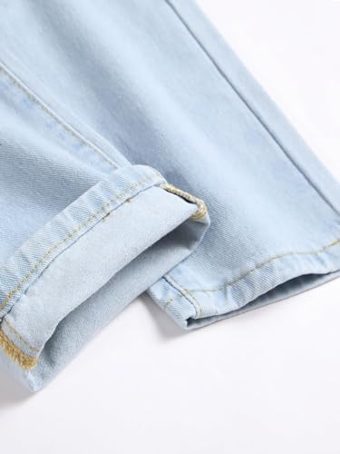 Mens Slim Fit Distressed Denim Jeans