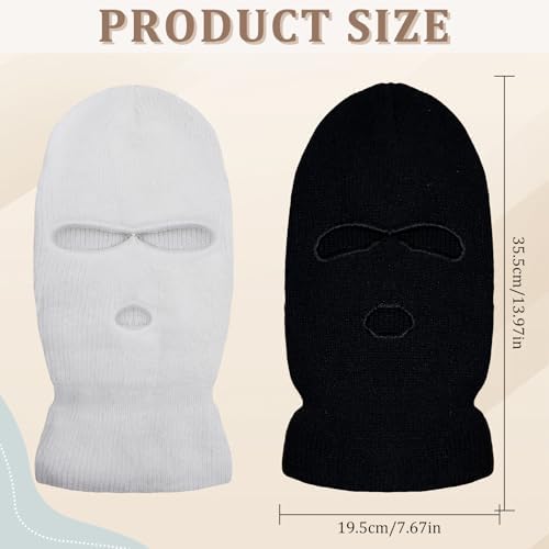 Warm Fashionable 2-Piece Ski Mask Set - Mens Womens Balaclava for Skiing Cycling