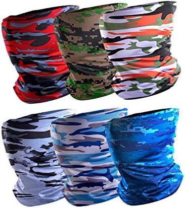 KAWAKARPO Face Mask Dust UV Protection Reusable Neck Gaiter