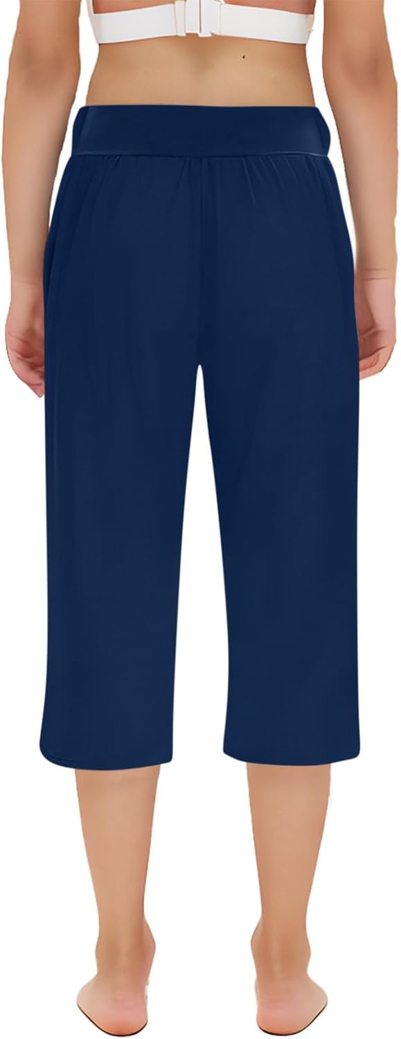 Girls High Waist Capri Yoga Pants