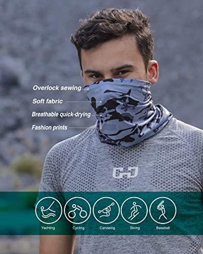 KAWAKARPO Face Mask Dust UV Protection Reusable Neck Gaiter