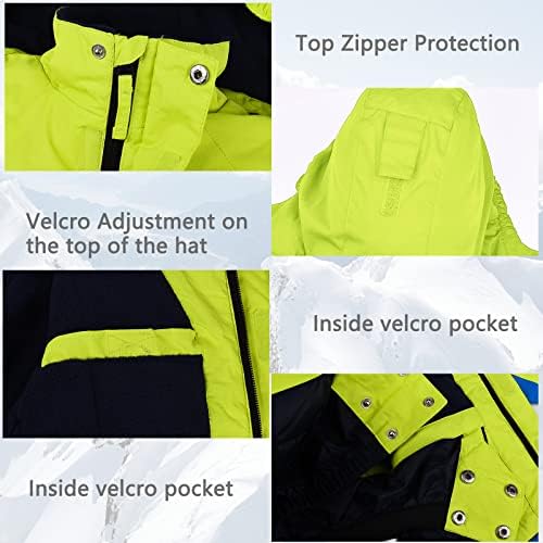 ENDiram Boys Waterproof Ski Jacket - Kids Winter Snow Coort
