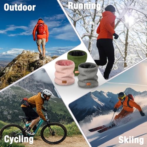 Winter Fleece Neck Gaiter with Reversible Mask Design
