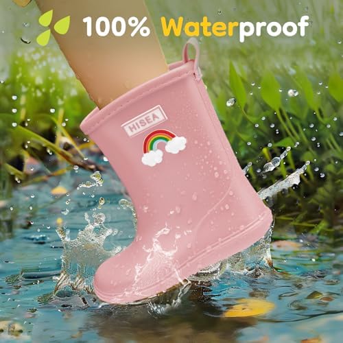 HISEA Toddler Rain Boots waterproof