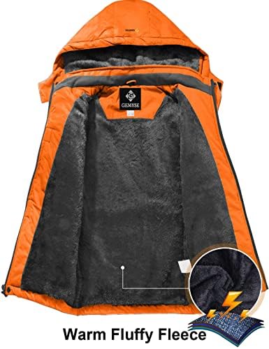 Waterproof Ski Jacket Boys - Fleece Windproof Durable