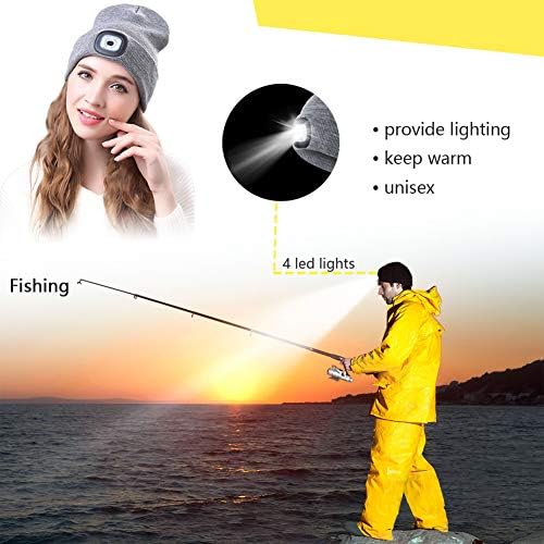 CENSGO Rechargeable LED Beanie Warm Functional Stylish Gift