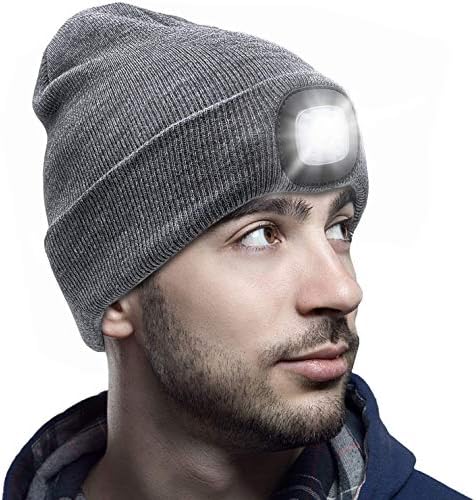 CENSGO Rechargeable LED Beanie Warm Functional Stylish Gift
