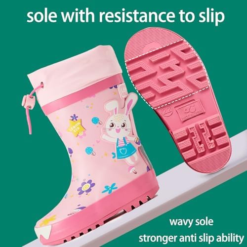 Reflective Stripes Baby Rain Boots