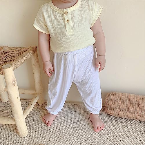 Soft Cotton Harem Pants for Baby Boys Girls Summer