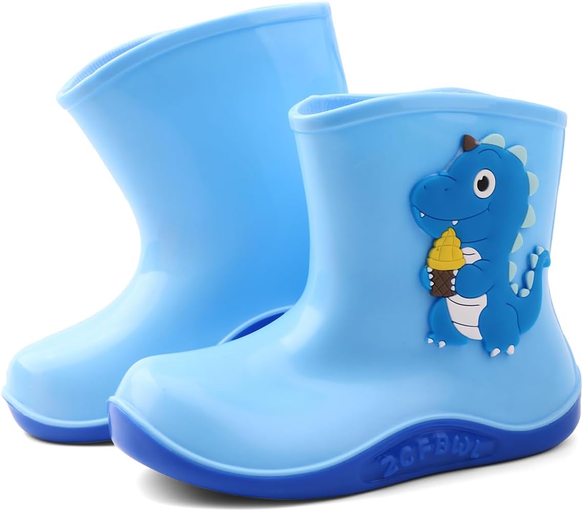 QIETION Kids Rain Boots - Soft Waterproof Easy to Wear