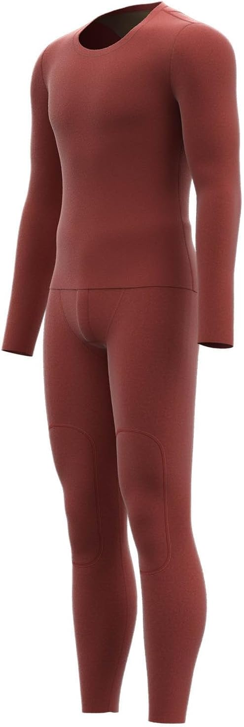 Vibrant Red Thermal Compression Pants for Men