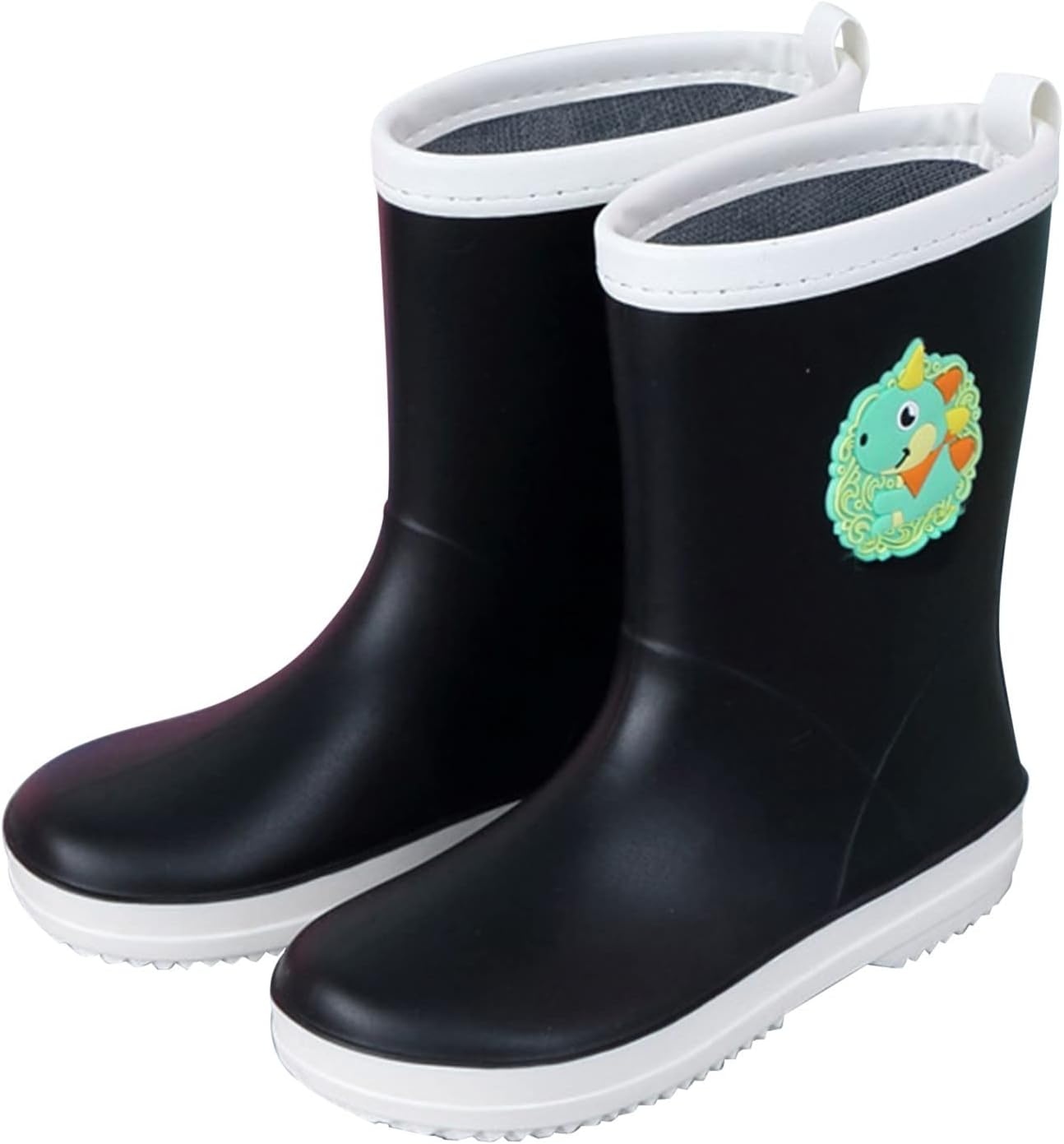 Waterproof Child Rain Boots Boys Girls 7-12 US