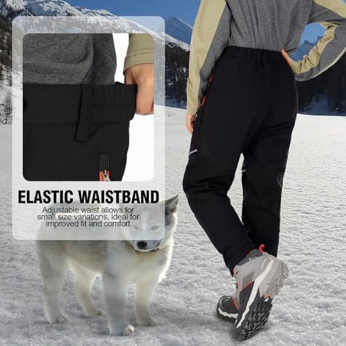Toomett Boys and Girls Snow Hiking Pants with Fleece Lining
