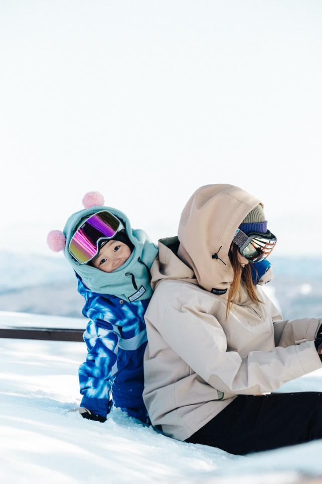 MDXONE Kids Balaclava Face Mask with Buttons - Windproof and Stylish Indigo