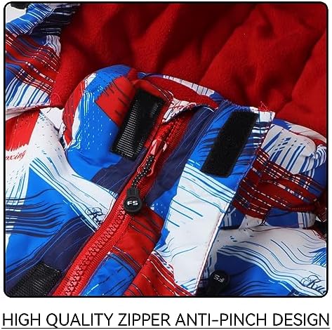 Fat-Source 100 Polyester Ski Jacket Pants Set for Kids