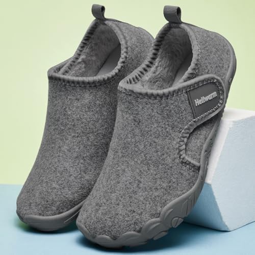 Heiiwarm Kids Winter Slippers Cozy Soft Warm