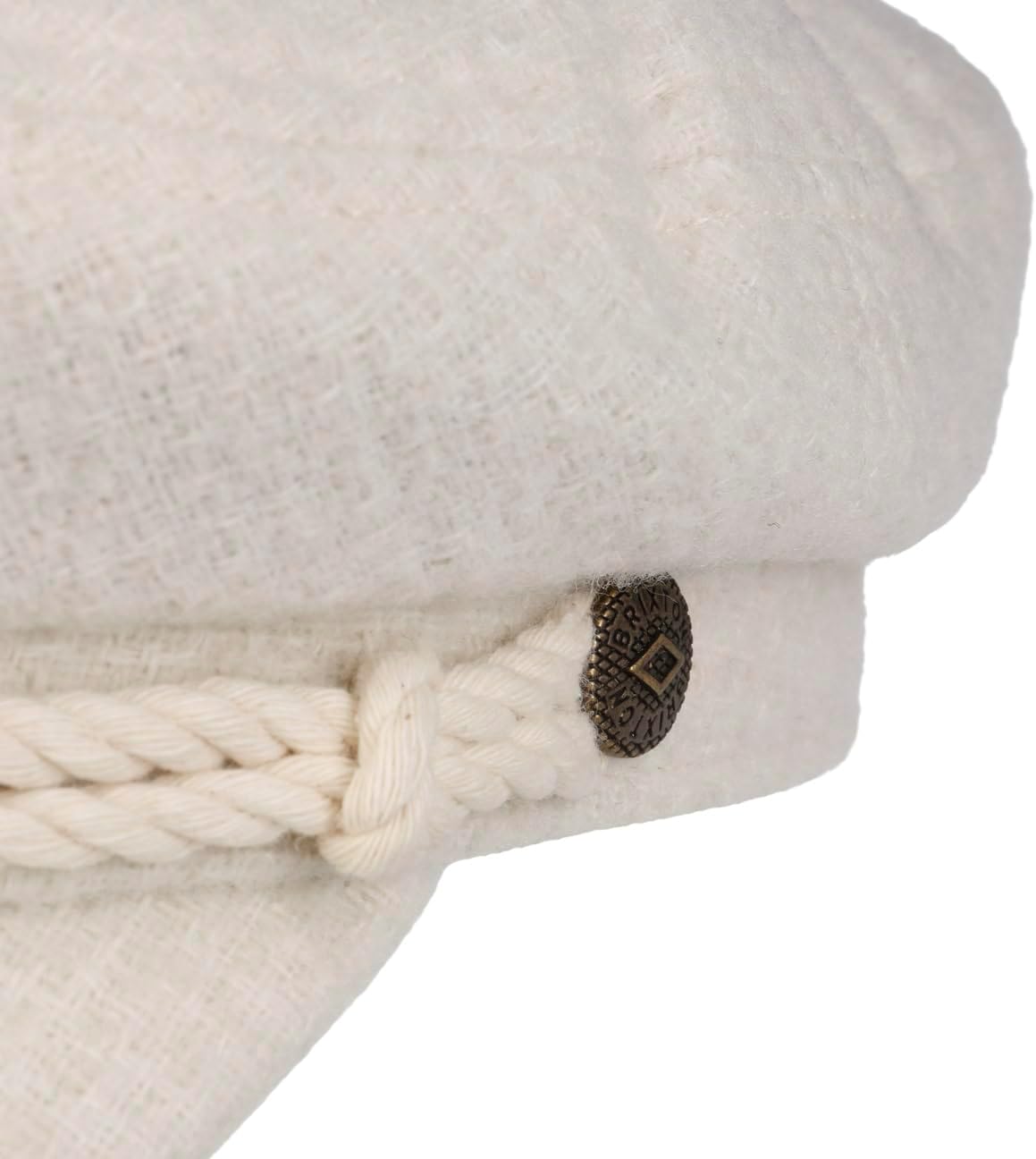 Brimson Fiddler Cap Off White Boucle