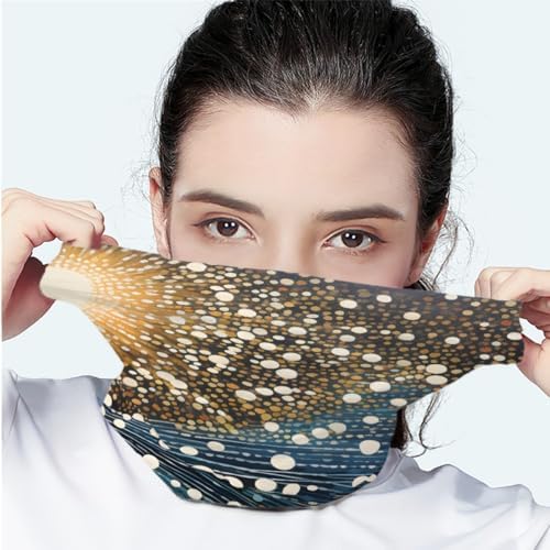 Seamless Face Mask Bandana UV-Protecting 3D Print for Men Women