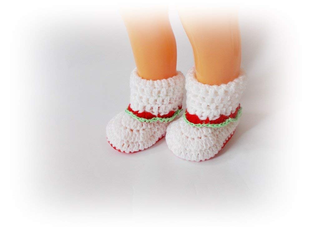 Handmade Santa Baby Set Christmas Hat Boots