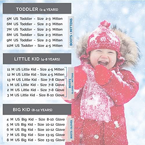 Frosty Kids Winter Boots Mitten Set Warm Waterproof Perfect for Snow Ice