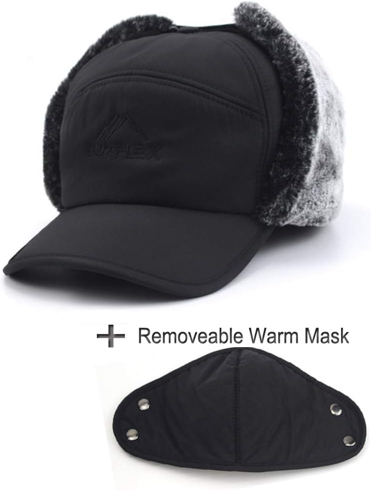 Warm Faux Fur Balaclava for Men Women