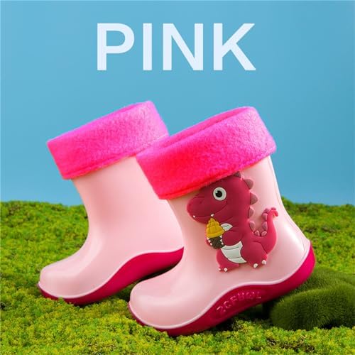 Dinosaur Print Water-Resistant Rain Boots for Kids